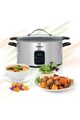 Heinner Slow Cooker  , 6 L, 185 W, Control Electronic, 3 Setari temperatura, Timer, Inox Femei