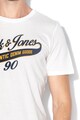Jack & Jones Tricou slim fit cu decolteu la baza gatului si logo Barbati