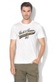 Jack & Jones Tricou slim fit cu decolteu la baza gatului si logo Barbati