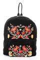 Pieces Rucsac catifelat cu broderii florale Fairy Femei