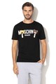 Moschino Tricou de plaja cu imprimeu logo Barbati