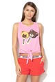 Moschino Top de plaja cu imprimeu grafic Femei