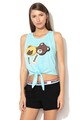 Moschino Top de plaja cu imprimeu grafic Femei