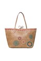 DESIGUAL Geanta shopper reversibila de piele ecologica, cu etui interior Siara Femei