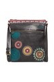 DESIGUAL Geanta crossbody de piele ecologica, cu detalii brodate Femei