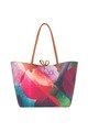 DESIGUAL Geanta shopper reversibila de piele ecologica, cu etui interior Capri Femei