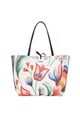 DESIGUAL Geanta shopper reversibila de piele ecologica, cu etui interior detasabil Kora Femei