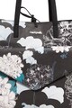 DESIGUAL Geanta shopper de piele ecologica, cu model floral Femei