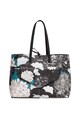 DESIGUAL Geanta shopper de piele ecologica, cu model floral Femei