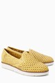 NEXT Pantofi slip-on de piele, cu aspect perforat Femei