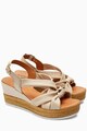 NEXT Sandale wedge tip espadrile de piele Femei