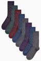 NEXT Чорапи с десен на точки, 8 чифта Мъже