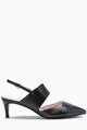 NEXT Pantofi slingback de piele, cu varf ascutit Femei