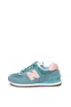 New Balance Велурени спортни обувки 574 с мрежеста материя Жени