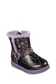 Skechers Cizme scurte cu LED-uri si aspect metalizat Twinkle Toes Fete