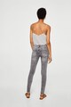 Mango Blugi skinny fit cu aspect decolorat Kim Femei