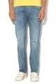 GUESS JEANS Ventura regular-straight fit farmernadrág mosott hatással férfi