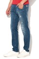 GUESS JEANS Blugi conici cu rupturi decorative Cliff Barbati