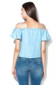 GUESS JEANS Bluza din chambray cu decupaje pe umar Femei