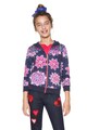 DESIGUAL Hanorac reversibil, cu hanorac si imprimeu floral Cintia Fete