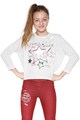 DESIGUAL Utah vékony pulóver kétoldalú flitterekkel Lány