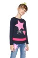 DESIGUAL Bluza cu aplicatii de paiete reversibile Hamilton Fete