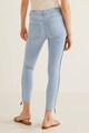 Mango Blugi skinny cu segmente laterale contrastante Femei