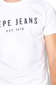 Pepe Jeans London Вталена тениска Pol с лого Мъже