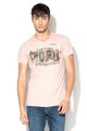 Pepe Jeans London Tricou cu imprimeu cu aspect decolorat Riley Barbati