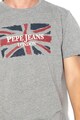 Pepe Jeans London Banner normál fazonú galléros póló logómintával férfi
