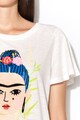 Esprit Тениска със свободна кройка и фигурална щампа Жени