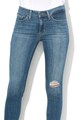 Levi's 711™ skinny fit crop fazonú farmernadrág rojtos szegélyekkel női