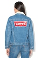 Levi's Jacheta de denim si blana sintetica sherpa, cu buzunare pe piept Femei