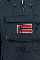 Geographical Norway Kapucnis bebújós dzseki rövid cipzáros rögzítéssel férfi