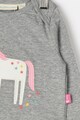 JoJo Maman Bebe Памучна блуза с дизайн на еднорог Момичета