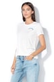 Maison Scotch Tricou cu detaliu text Femei