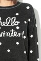 EDC by Esprit Плетен пуловер с щампа Жени