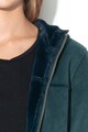 Esprit Nyersbőr hatású kabát kapucnival női