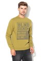 BLEND Szövegmintás regular fit pulóver férfi
