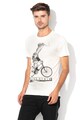 BLEND Tricou slim fit cu imprimeu grafic Barbati