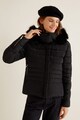 Mango Paris pihével bélelt kabát levehető kapucnival női