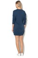 Zee Lane Denim Rochie sport cu maneci dolman si text Femei