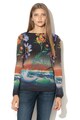 DESIGUAL Bluza cu strat exterior de plasa si model floral Middelton Femei