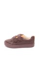 Clarks Pantofi sport de piele cu inchidere velcro City Oasis Fete