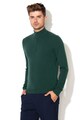 United Colors of Benetton Szűzgyapjú pulóver cipzáros hasítékkal férfi