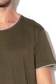 Greystone V-nyakú póló kontrasztos szegélyekkel férfi