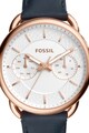 Fossil Ceas cu functii multiple si curea de piele Tailor Femei