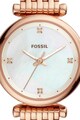 Fossil Ceas din otel inoxidabil cu cadran MOP Carlie Mini Femei