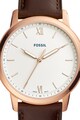 Fossil Ceas cu o curea de piele The Minimalist Barbati