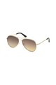 GUESS Ochelari de soare aviator unisex cu lentile oglinda Femei